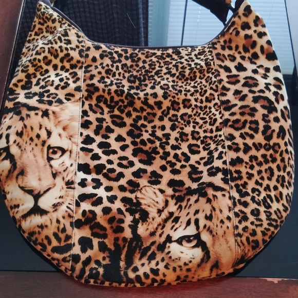 Leopard Print Purse Tote Shoulder Bag - Picture 8 of 16